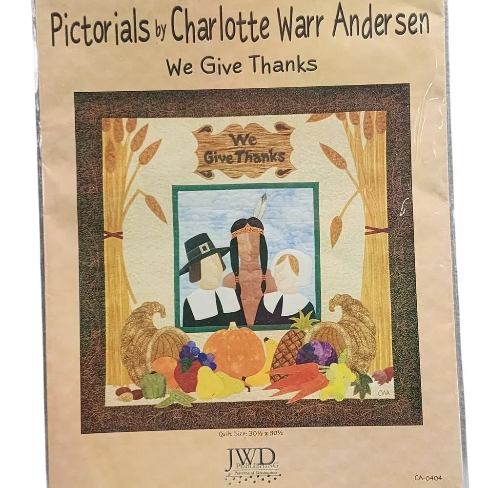 WE GIVE THANKS Wall Quilt Pictorials by Charlotte Warr Andersen 30.5